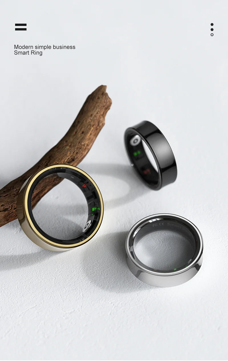 Smart Ring R09 Health Monitor | Waterproof 5ATM with Charging Case