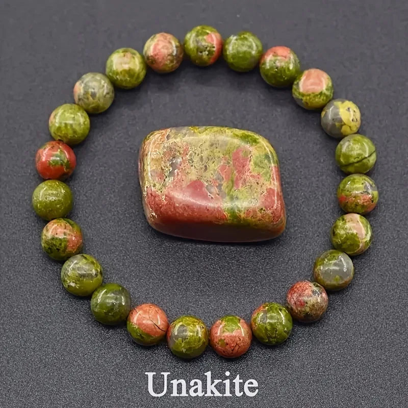 สร้อยข้อมือลูกปัดอะพาไทต์สีน้ำเงินเรกิขนาด 6/8 มม. – เครื่องประดับหินธรรมชาติบำบัดสำหรับผู้ชายและผู้หญิง กระตุ้นการไหลเวียนโลหิต ของขวัญเพื่อสุขภาพสำหรับคู่รัก