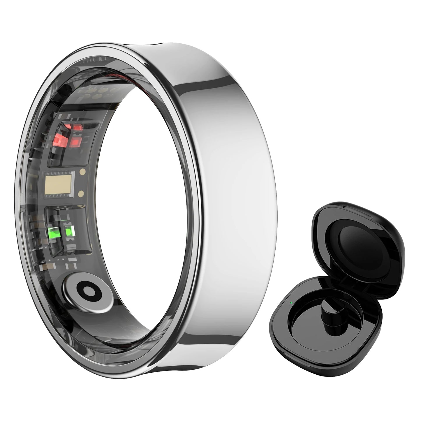 Smart Ring R09 Health Monitor | Waterproof 5ATM with Charging Case