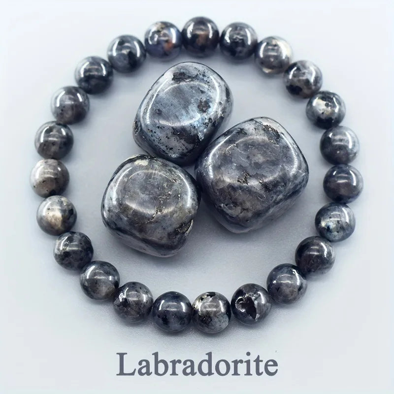 สร้อยข้อมือลูกปัดอะพาไทต์สีน้ำเงินเรกิขนาด 6/8 มม. – เครื่องประดับหินธรรมชาติบำบัดสำหรับผู้ชายและผู้หญิง กระตุ้นการไหลเวียนโลหิต ของขวัญเพื่อสุขภาพสำหรับคู่รัก