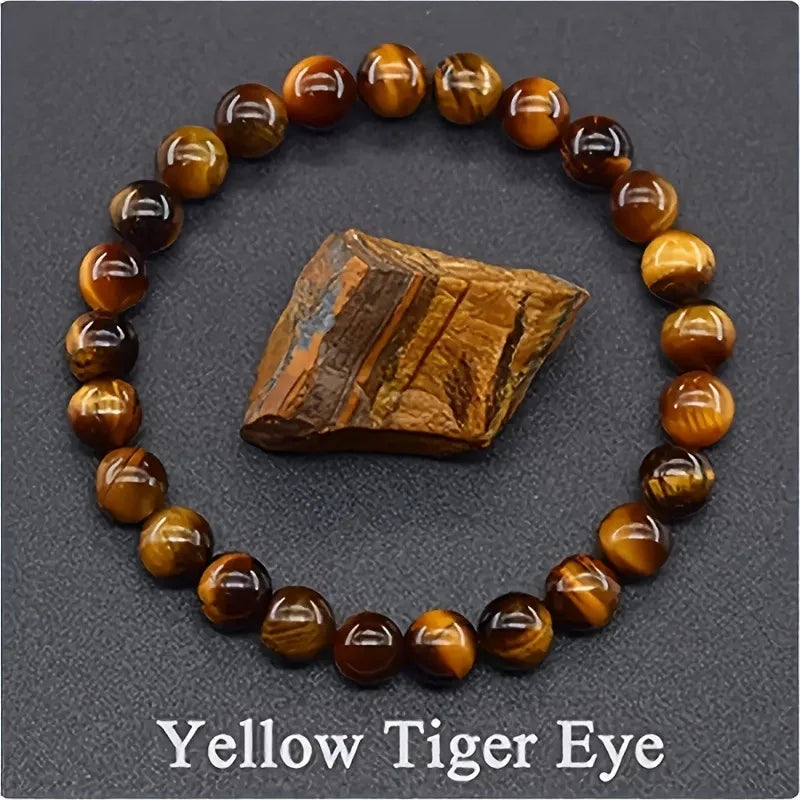 สร้อยข้อมือลูกปัดอะพาไทต์สีน้ำเงินเรกิขนาด 6/8 มม. – เครื่องประดับหินธรรมชาติบำบัดสำหรับผู้ชายและผู้หญิง กระตุ้นการไหลเวียนโลหิต ของขวัญเพื่อสุขภาพสำหรับคู่รัก