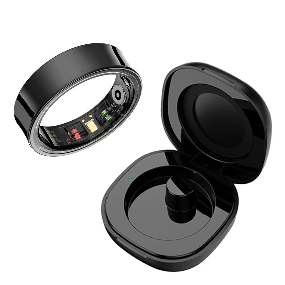 Smart Ring R09 Health Monitor | Waterproof 5ATM with Charging Case