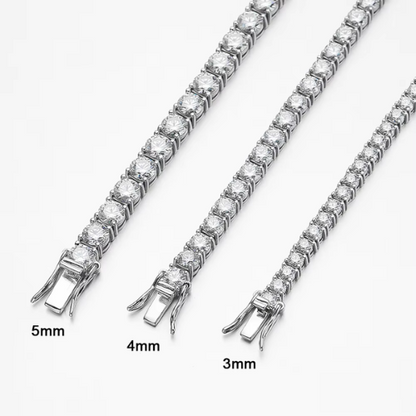 Serenity Moissanite Tennis Bracelet – Elegant Sparkle | S925 Silver Bracelet | Timeless Luxury