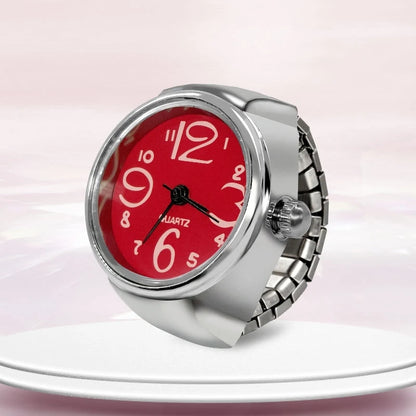 New Hot Sale Ring Watch – Creative Circular Dial Alloy Shell for Men & Women Couple