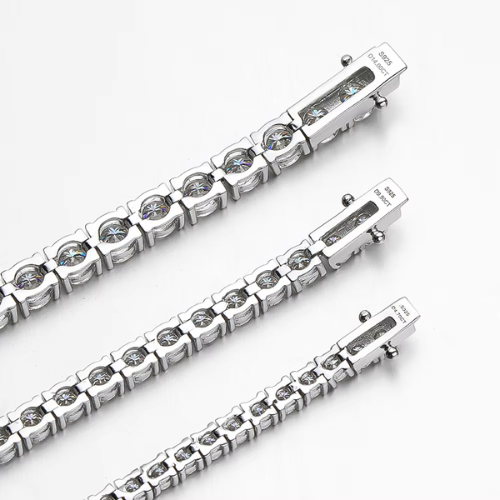 Serenity Moissanite Tennis Bracelet – Elegant Sparkle | S925 Silver Bracelet | Timeless Luxury
