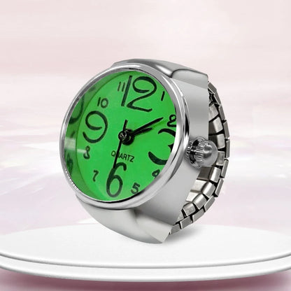 New Hot Sale Ring Watch – Creative Circular Dial Alloy Shell for Men & Women Couple