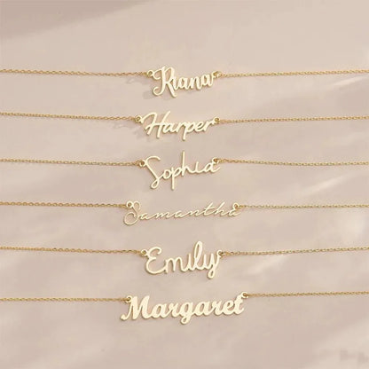 Personalized Name Necklace – Custom Stainless Steel Jewelry | Birthday Gift for Her | Bridesmaid | Mother's Day