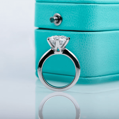 AnuJewel D Color Moissanite Engagement Ring – 1 to 5 Carat Sterling Silver Luxury Bridal Jewelry