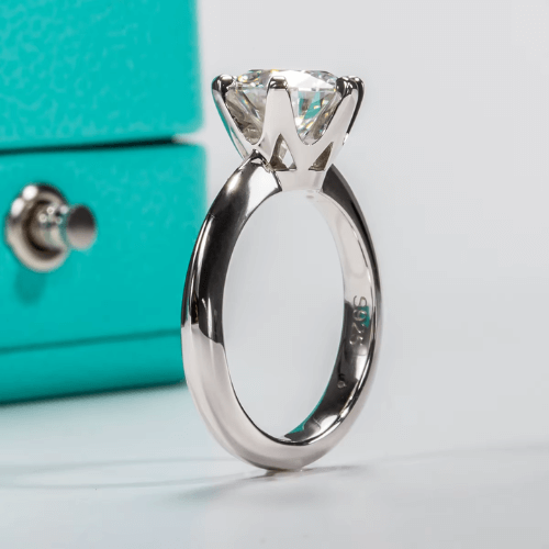 AnuJewel D Color Moissanite Engagement Ring – 1 to 5 Carat Sterling Silver Luxury Bridal Jewelry