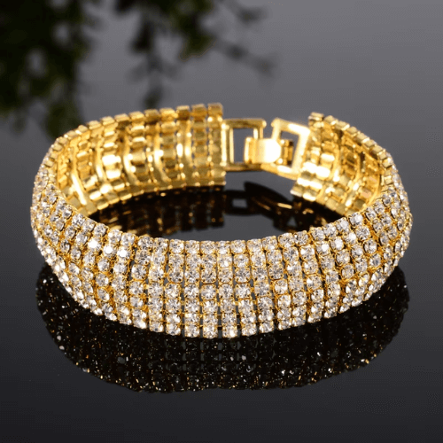 Luxury Brand Best Selling Bracelets Multi-Layer Products Women's Silver Crystal Charm Bracelets Braslet