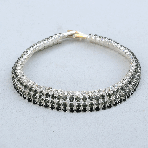 Luxury Silver Crystal Charm Bracelet | Multi-Layer Wedding Bangle for Women | Best-Selling Bridal & Party Jewelry