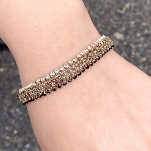 Luxury Silver Crystal Charm Bracelet | Multi-Layer Wedding Bangle for Women | Best-Selling Bridal & Party Jewelry