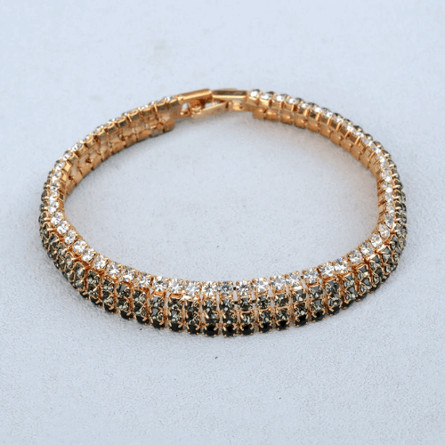 Luxury Silver Crystal Charm Bracelet | Multi-Layer Wedding Bangle for Women | Best-Selling Bridal & Party Jewelry