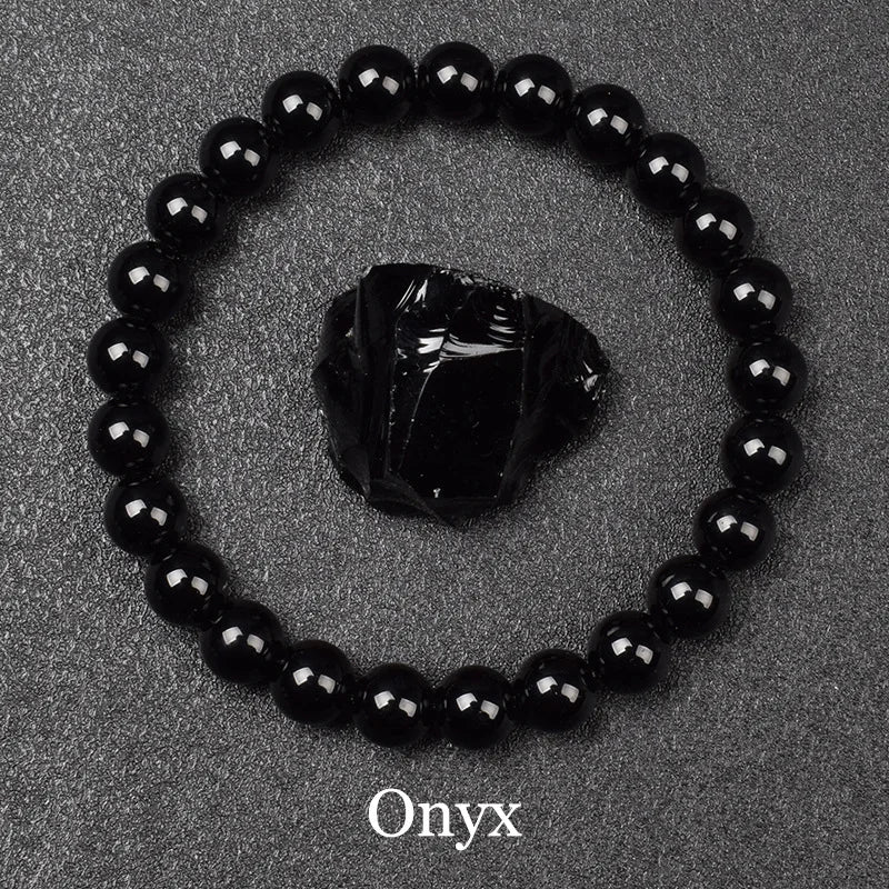 สร้อยข้อมือลูกปัดอะพาไทต์สีน้ำเงินเรกิขนาด 6/8 มม. – เครื่องประดับหินธรรมชาติบำบัดสำหรับผู้ชายและผู้หญิง กระตุ้นการไหลเวียนโลหิต ของขวัญเพื่อสุขภาพสำหรับคู่รัก