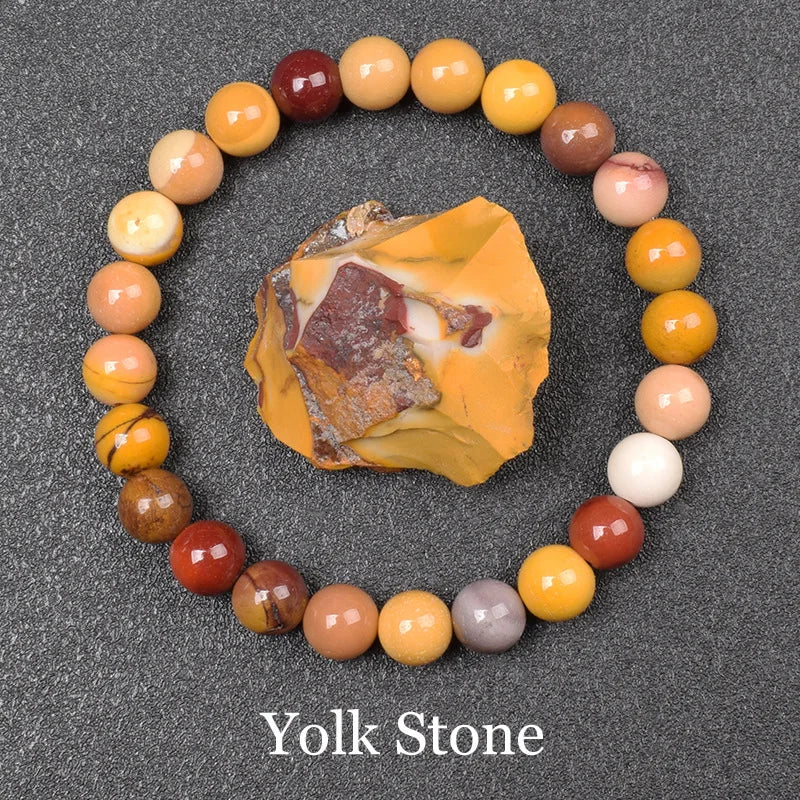 สร้อยข้อมือลูกปัดอะพาไทต์สีน้ำเงินเรกิขนาด 6/8 มม. – เครื่องประดับหินธรรมชาติบำบัดสำหรับผู้ชายและผู้หญิง กระตุ้นการไหลเวียนโลหิต ของขวัญเพื่อสุขภาพสำหรับคู่รัก