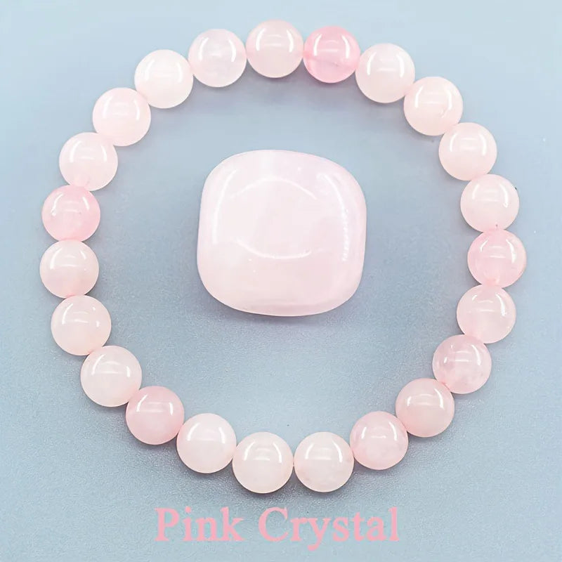 สร้อยข้อมือลูกปัดอะพาไทต์สีน้ำเงินเรกิขนาด 6/8 มม. – เครื่องประดับหินธรรมชาติบำบัดสำหรับผู้ชายและผู้หญิง กระตุ้นการไหลเวียนโลหิต ของขวัญเพื่อสุขภาพสำหรับคู่รัก