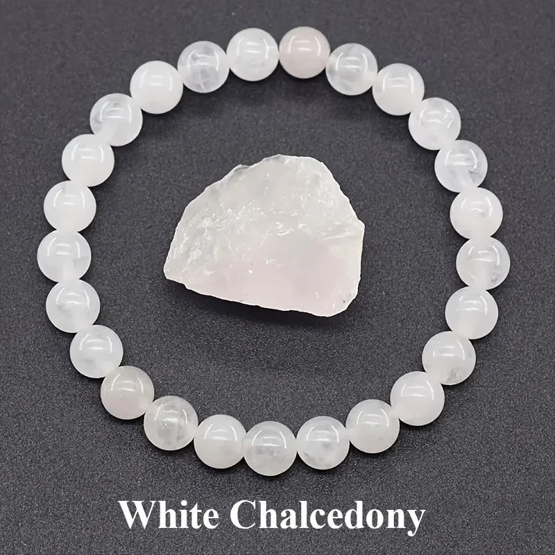 สร้อยข้อมือลูกปัดอะพาไทต์สีน้ำเงินเรกิขนาด 6/8 มม. – เครื่องประดับหินธรรมชาติบำบัดสำหรับผู้ชายและผู้หญิง กระตุ้นการไหลเวียนโลหิต ของขวัญเพื่อสุขภาพสำหรับคู่รัก