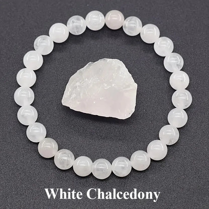 สร้อยข้อมือลูกปัดอะพาไทต์สีน้ำเงินเรกิขนาด 6/8 มม. – เครื่องประดับหินธรรมชาติบำบัดสำหรับผู้ชายและผู้หญิง กระตุ้นการไหลเวียนโลหิต ของขวัญเพื่อสุขภาพสำหรับคู่รัก