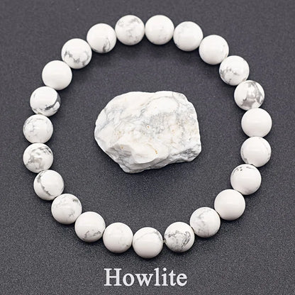 สร้อยข้อมือลูกปัดอะพาไทต์สีน้ำเงินเรกิขนาด 6/8 มม. – เครื่องประดับหินธรรมชาติบำบัดสำหรับผู้ชายและผู้หญิง กระตุ้นการไหลเวียนโลหิต ของขวัญเพื่อสุขภาพสำหรับคู่รัก