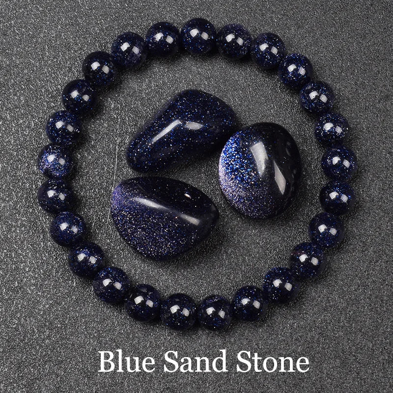 สร้อยข้อมือลูกปัดอะพาไทต์สีน้ำเงินเรกิขนาด 6/8 มม. – เครื่องประดับหินธรรมชาติบำบัดสำหรับผู้ชายและผู้หญิง กระตุ้นการไหลเวียนโลหิต ของขวัญเพื่อสุขภาพสำหรับคู่รัก