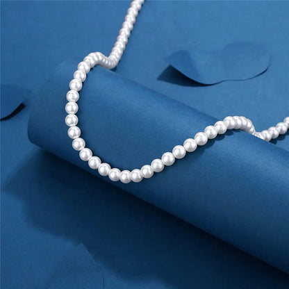 Pearl Necklace for Men & Women – Handmade Bead Strand, Wedding Jewelry