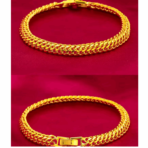 24K Gold-Plated Centipede Bracelet – Durable & Adjustable Fashion Jewelry