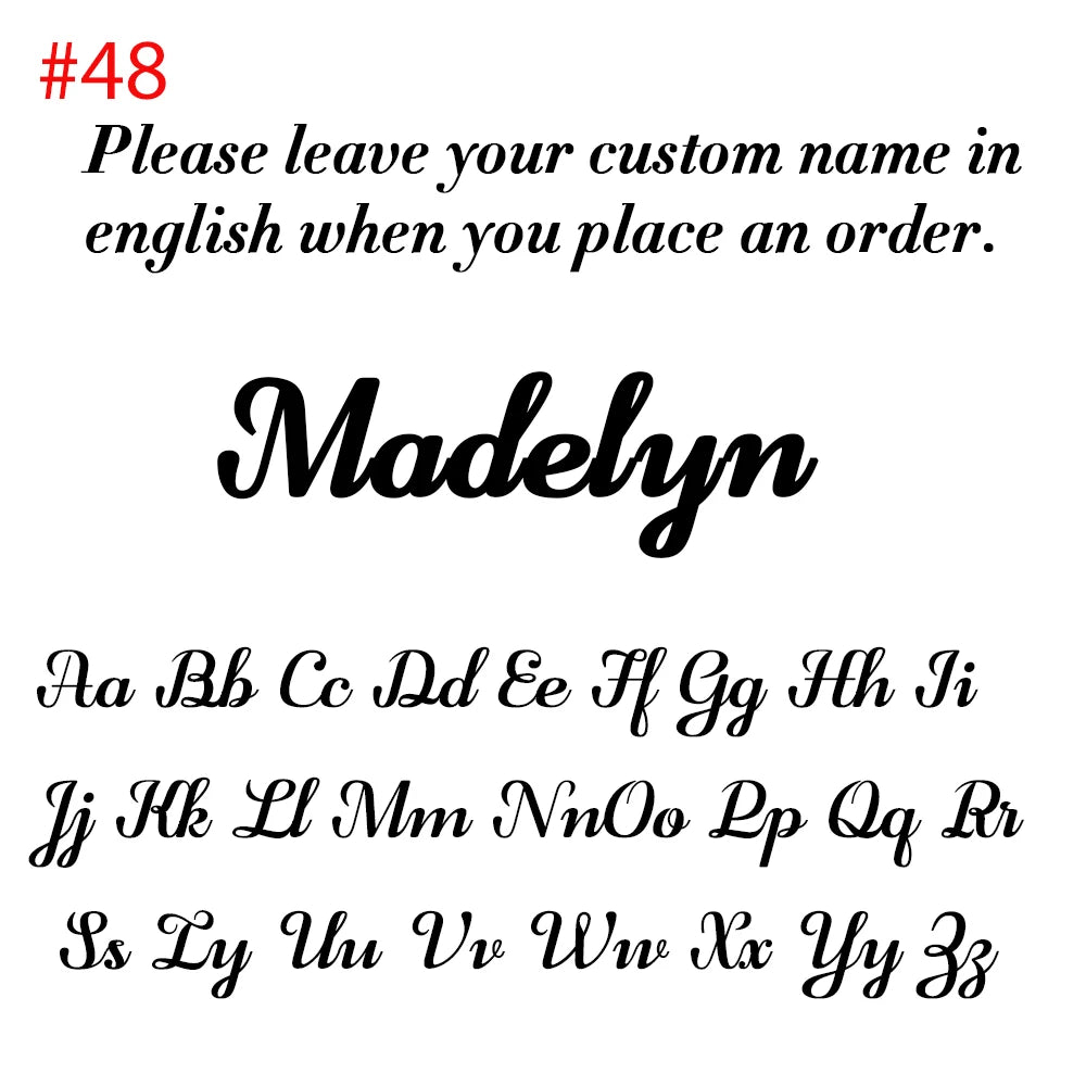 Personalized Name Necklace – Custom Stainless Steel Jewelry | Birthday Gift for Her | Bridesmaid | Mother's Day