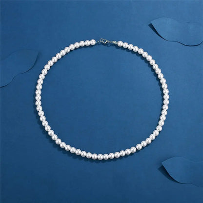 Pearl Necklace for Men & Women – Handmade Bead Strand, Wedding Jewelry