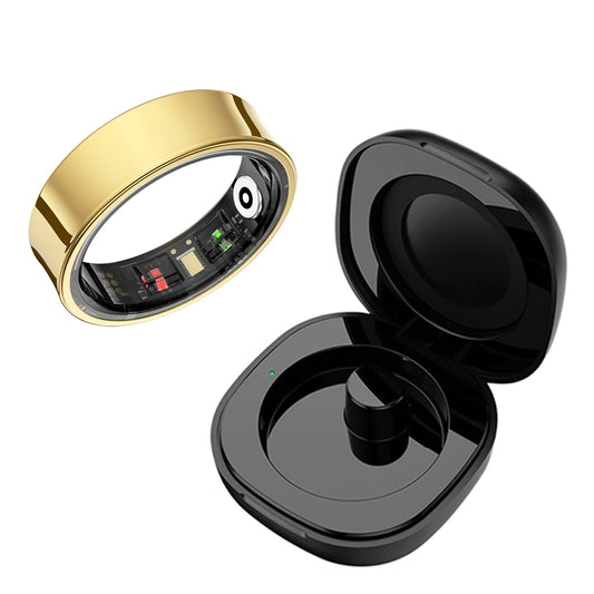 Smart Ring R09 Health Monitor | Waterproof 5ATM with Charging Case