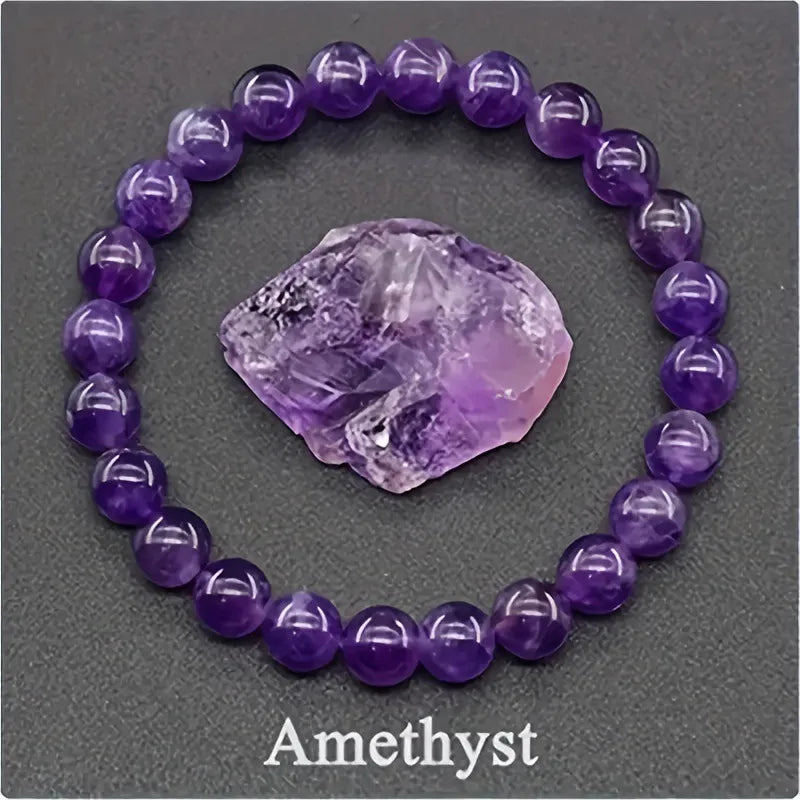 สร้อยข้อมือลูกปัดอะพาไทต์สีน้ำเงินเรกิขนาด 6/8 มม. – เครื่องประดับหินธรรมชาติบำบัดสำหรับผู้ชายและผู้หญิง กระตุ้นการไหลเวียนโลหิต ของขวัญเพื่อสุขภาพสำหรับคู่รัก