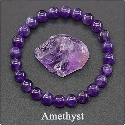 สร้อยข้อมือลูกปัดอะพาไทต์สีน้ำเงินเรกิขนาด 6/8 มม. – เครื่องประดับหินธรรมชาติบำบัดสำหรับผู้ชายและผู้หญิง กระตุ้นการไหลเวียนโลหิต ของขวัญเพื่อสุขภาพสำหรับคู่รัก