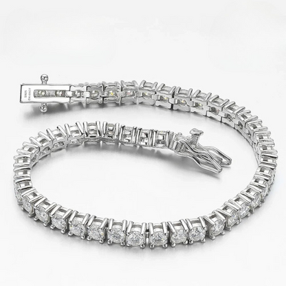 Serenity Moissanite Tennis Bracelet – Elegant Sparkle | S925 Silver Bracelet | Timeless Luxury