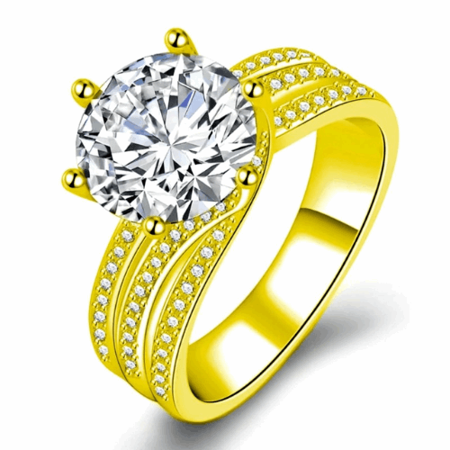Luxury 925 Sterling Silver AAA CZ Ring – Women’s Engagement & Party Jewelry