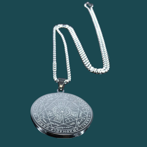 Seven Archangels Amulet Necklace – Stainless Steel Protection Pendant